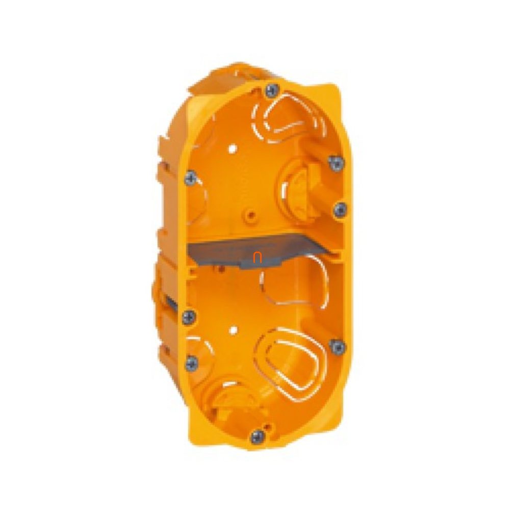 Cutie din gips 2, adâncime 40 mm, galben 080042 Batibox Legrand