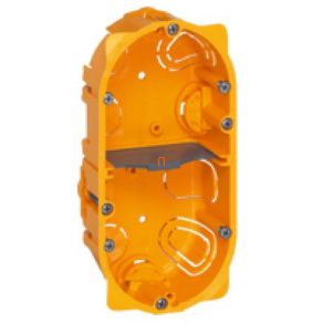   Cutie pentru gips-carton Legrand Batibox 2, adâncime 40 mm, galbenă - 80042
