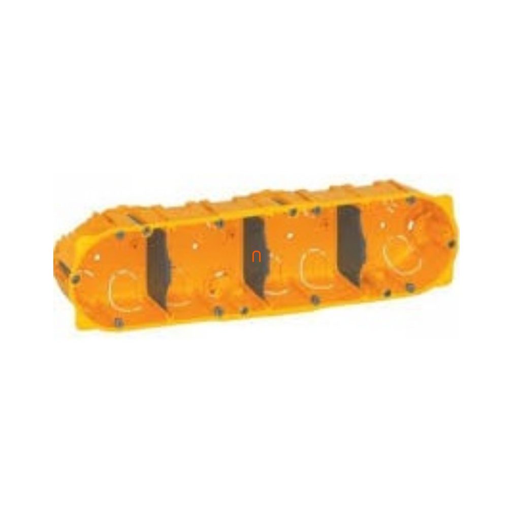 Cutie din gips 4, adâncime 40 mm, galben 080044 Batibox Legrand