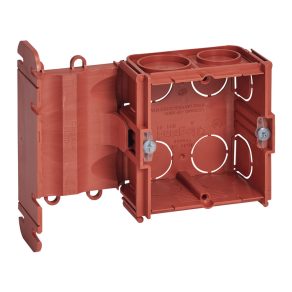   Cutie încastrată Legrand Batibox pentru pereți din cărămidă, tip 1, pentru tocuri de uși și ferestre, adâncime 40 mm - 80170