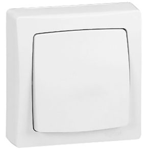   Întrerupător bipolar Legrand Oteo, 10 A, 250 V~, alb RAL 9010 - 86003