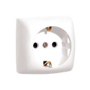   Priză Legrand Oteo montată pe suprafață 2P+F, albă - 86129