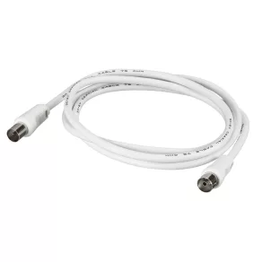   Cablu coaxial pentru rețea domestică Legrand, conector 9, 52 tată/mamă, 2 metri - 91024