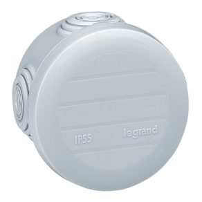   Cutie de montare rotundă Legrand Plexo 55 mm×40 mm, 4 intrări, Ø60 - 92001