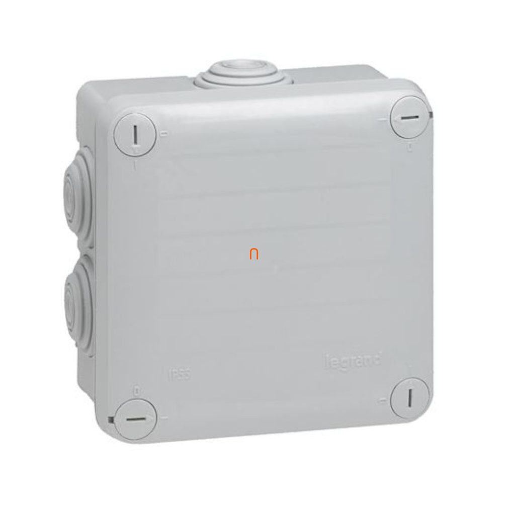 Leg.092022 Plexo 55 cutie de montare pătrată 105×105×55 mm, 7 intrări, gri