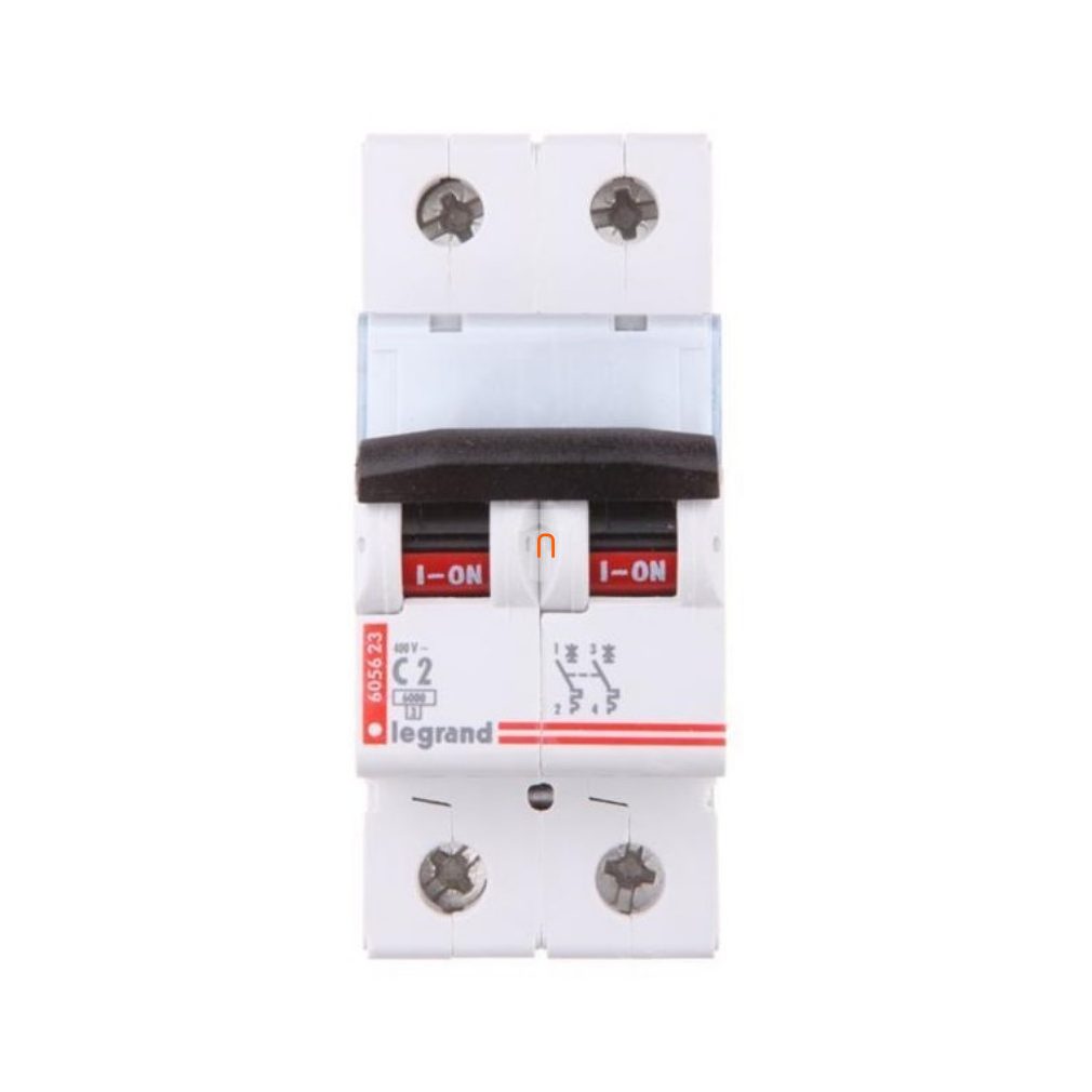 Legrand mini-disjunctor 2P C 13A 6kA TX3 (403527)