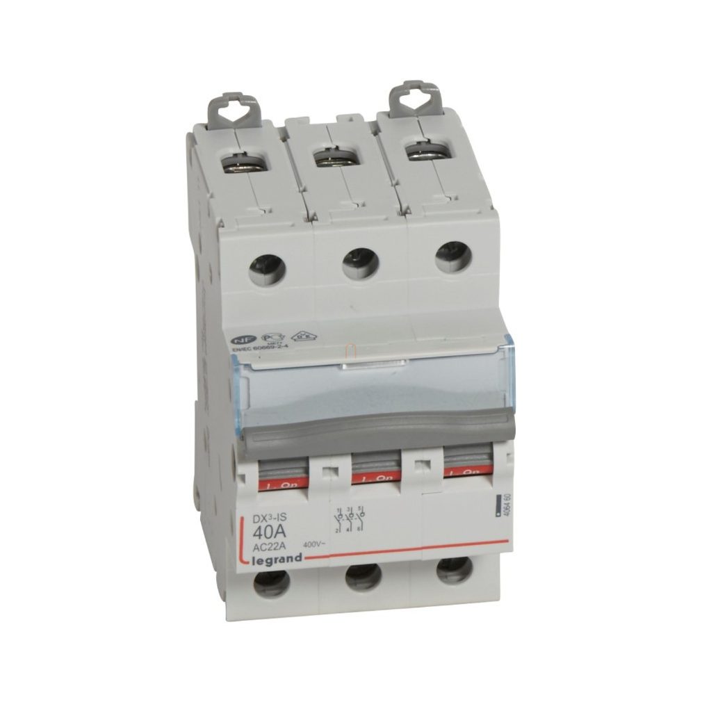 Leg.406460 DX3-I terheléskapcsoló 3P 40A