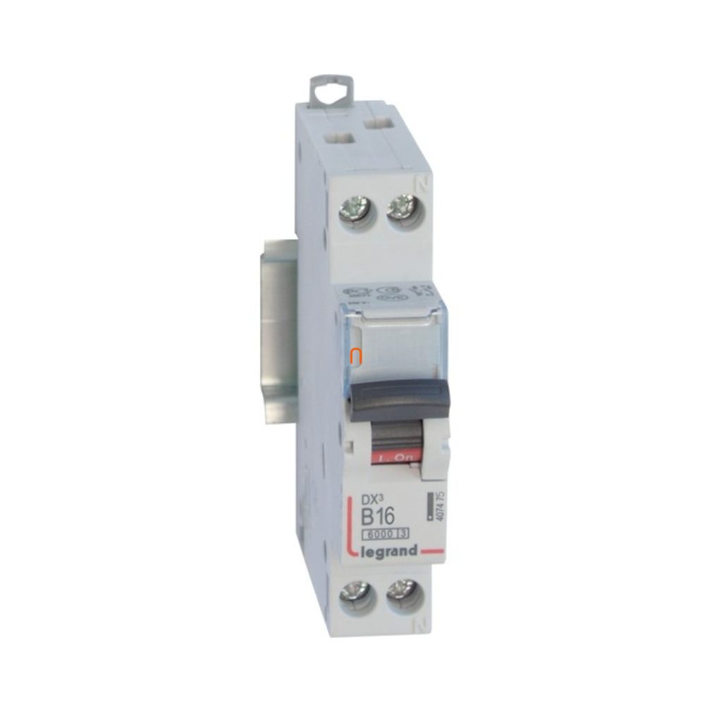 Legrand mini-disjunctor 1P+N B 16A 6kA DX3 (407475)