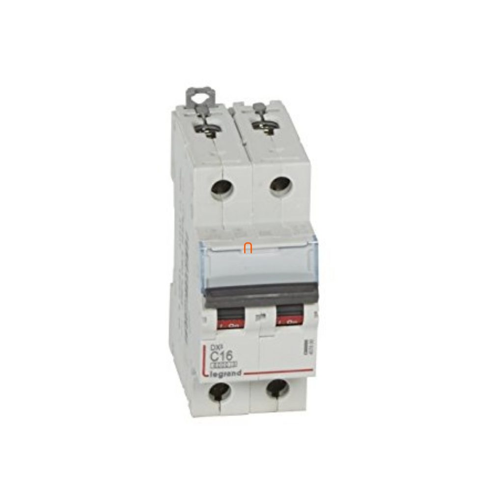 Legrand Circuit Breaker 2P C 16A 6kA DX3 (407800)