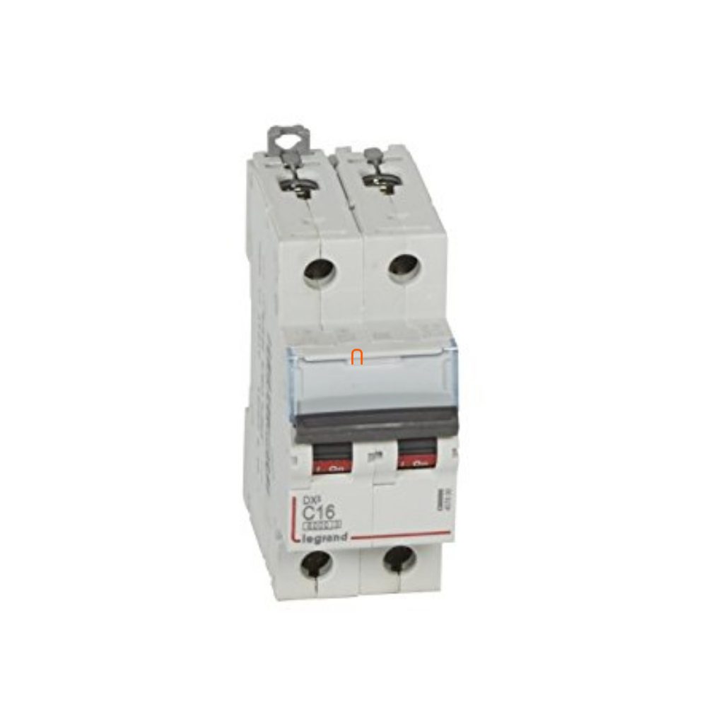 Legrand mini-disjunctor 2P C 16A 6kA DX3 (407800)