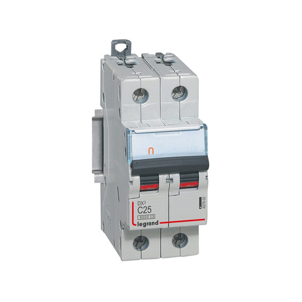 Legrand Circuit Breaker 2P C 25A 6kA DX3 (407802)