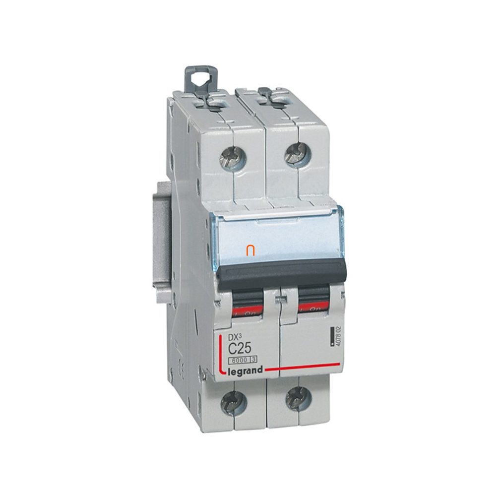 Legrand mini-disjunctor 2P C 25A 6kA DX3 (407802)