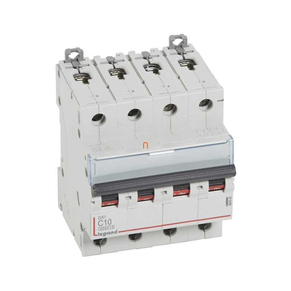 Legrand mini-disjunctor 4P C 10A 6kA DX3 (407926)