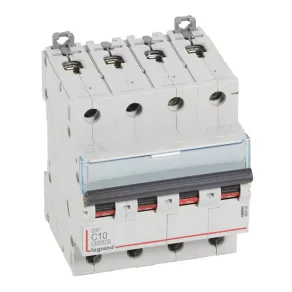   Întrerupător automat miniatural Legrand DX3 4P C10 6000A/10kA - 407926