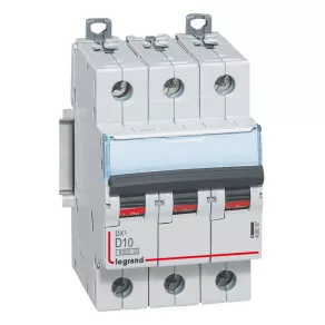   Întrerupător automat miniatural Legrand DX3 3P D10 6000A/10kA - 408087
