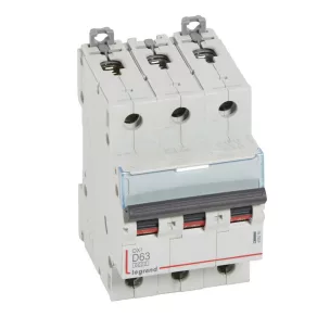   Întrerupător automat miniatural Legrand DX3 3P D63 6000A/10kA - 408095