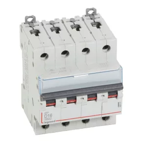   Întrerupător automat miniatural Legrand DX3 4P D16 6000A/10kA - 408147