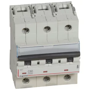   Întrerupător automat miniatural Legrand DX3 3P C80 10000A/16kA - 408662