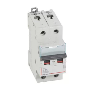   Întrerupător automat miniatural Legrand DX3 2P B25 10000A / 16 kA - 408944