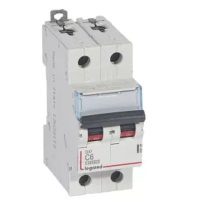   Întrerupător automat miniatural Legrand DX3 2P C6 10000A / 16 kA - 409199