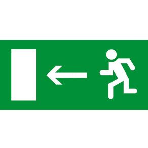   Legrand 660865 autocolant cu pictogramă pentru iluminatul de urgență 310x112mm, stânga