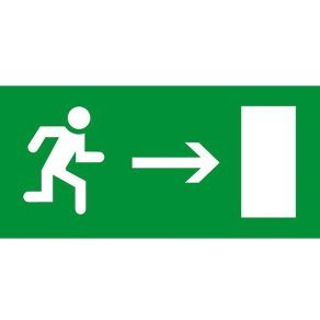   Legrand 660866 autocolant cu pictogramă pentru iluminat de urgență 310x112mm, dreapta