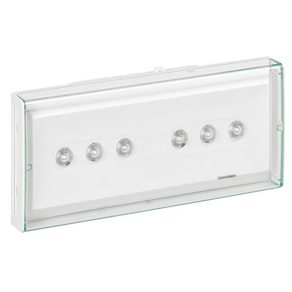   Corp de iluminat de urgență LED Legrand U34, autonomie de funcționare 1 oră, difuzor opal, mod constant/mod standby, 450 Im - 1 oră - 661180