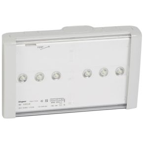   Legrand 661545 B66 Corp de iluminat de urgență cu LED, mod constant/standby, 450 lm, 1 oră (LED)