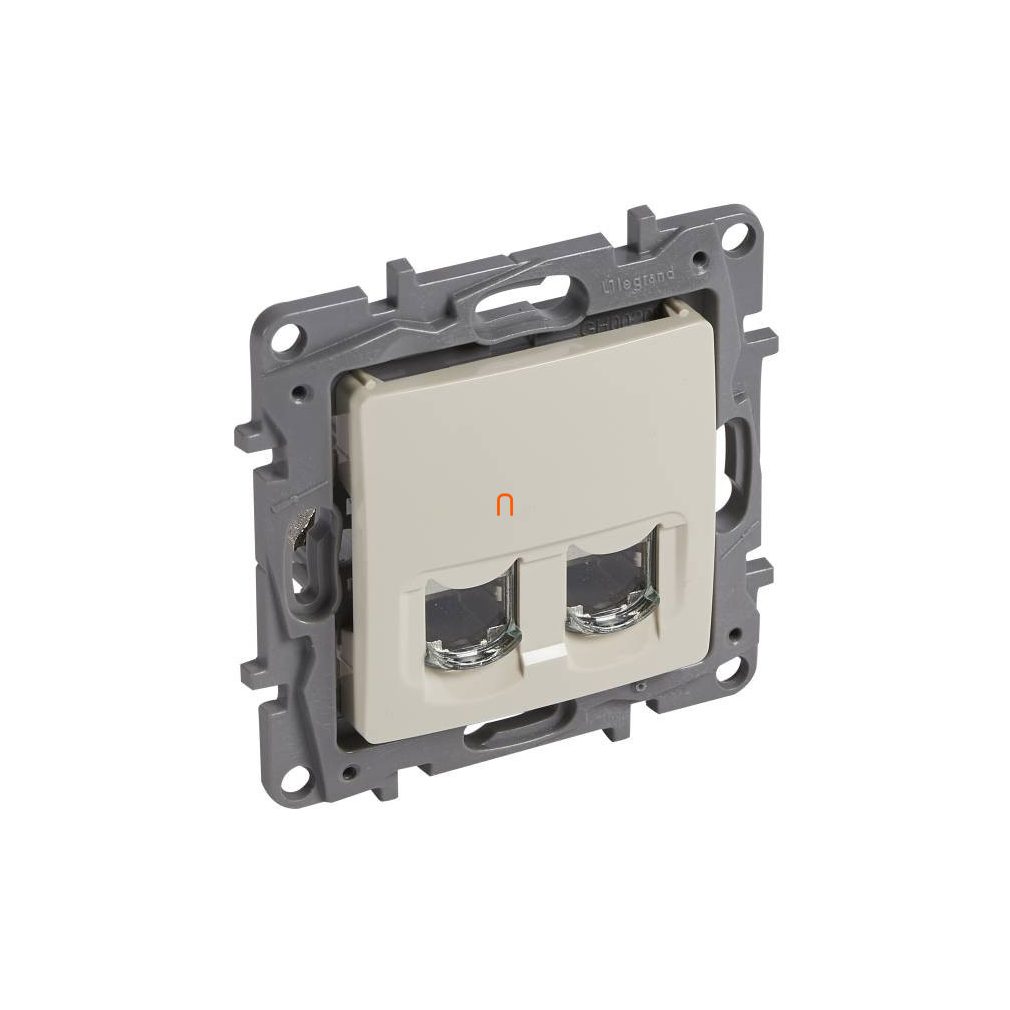 Legrand Niloé 2xRJ45 Cat.6 STP priză, cu șuruburi, fără cleme, bej 664876