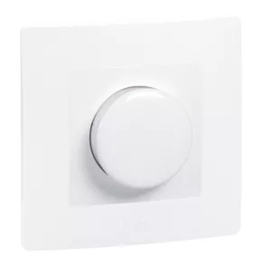   Legrand Niloé comutator rotativ cu buton rotativ 400W, alb, 2 fire - 665117