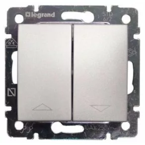   Întrerupător pentru rulouri Legrand Valena, aluminiu - 770114