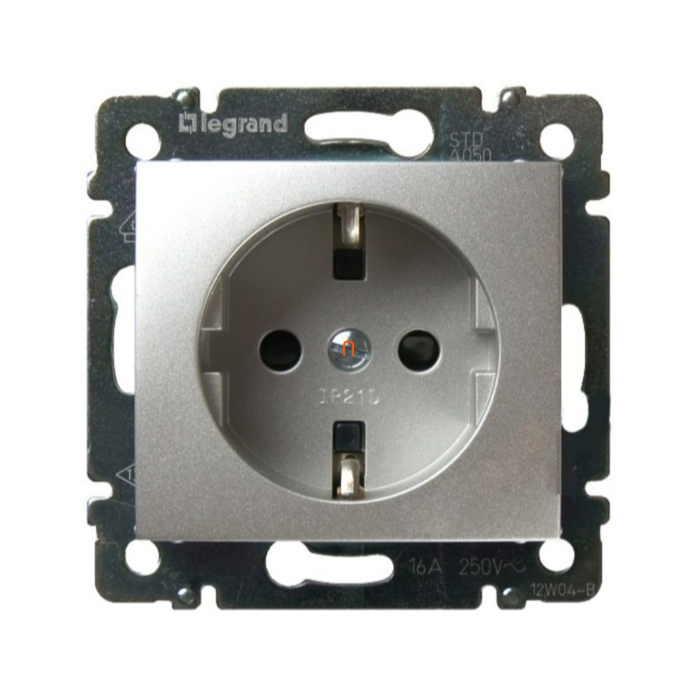 Legrand Valena 2P+F (GYV) siguranztalan aluminiu (770121)