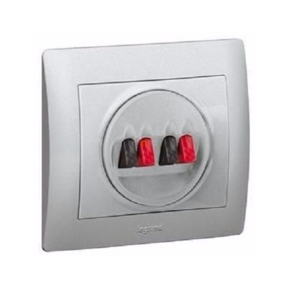 Legrand Valena conector pentru difuzor, cu 4 ieșiri, din aluminiu (770124)