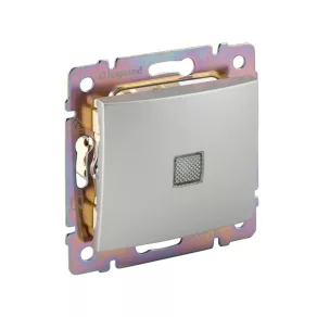   Întrerupător Legrand Valena cu indicator luminos, aluminiu - 770126