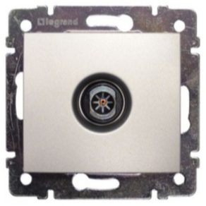 Priză TV Legrand Valena, tip traversant, aluminiu - 770131
