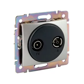   Capac pentru priză Legrand Valena TV-RD 1,5 dB din aluminiu - 770132