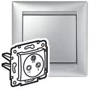   Terminator de priză Legrand Valena TV-RD-SAT 10 dB, aluminiu - 770136