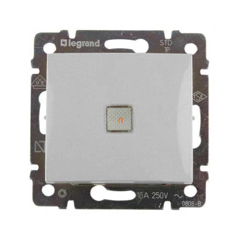 Legrand Valena comutator cu indicator luminos 16A, aluminiu (770203)