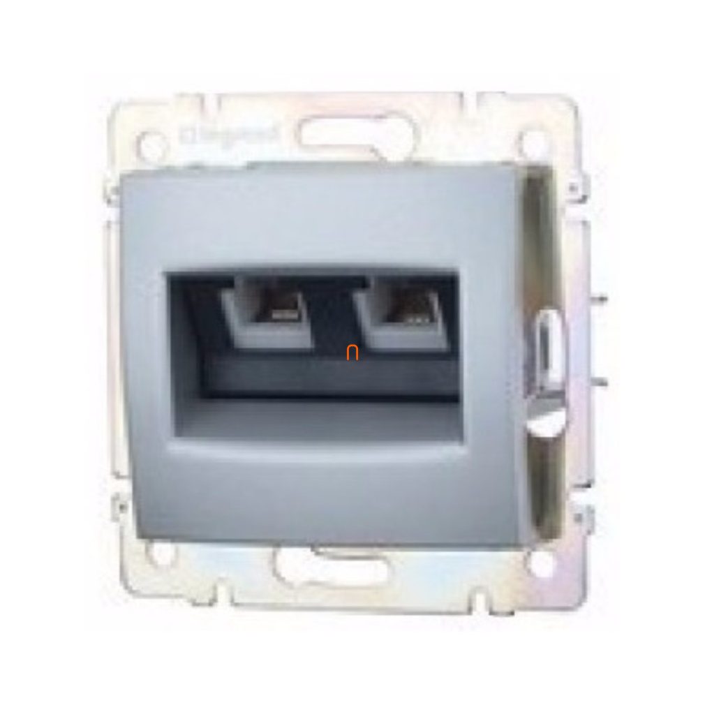 Legrand Valena 2xRJ45 FTP Cat6 priză din aluminiu (770233)