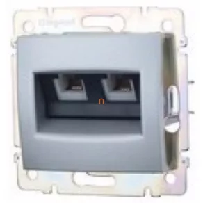   Priză Legrand Valena 2xRJ45 LCS2 Cat6 FTP, aluminiu - 770233
