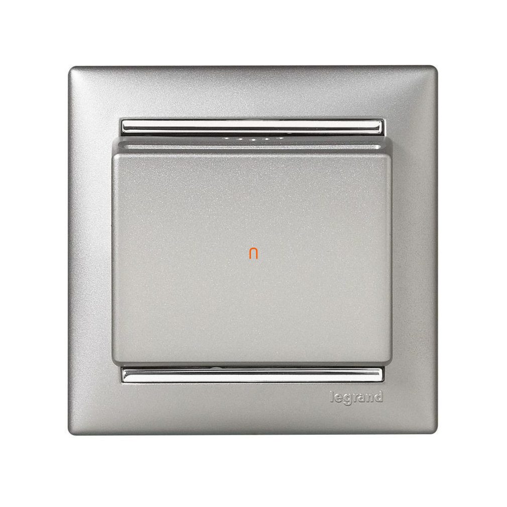 Legrand Valena card switch with delay, aluminium (770235)