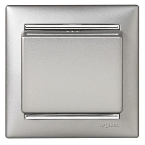   Întrerupător cu card hotelier Legrand Valena cu întârziere, aluminiu - 770235