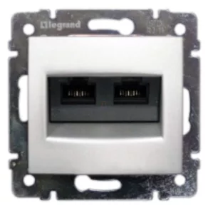   Legrand Valena Valena 2xRJ45 LCS2 Cat6 UTP priză aluminiu - 770243