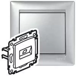  Legrand Valena Valena 1xRJ45 LCS2 Cat6 STP priză aluminiu - 770244