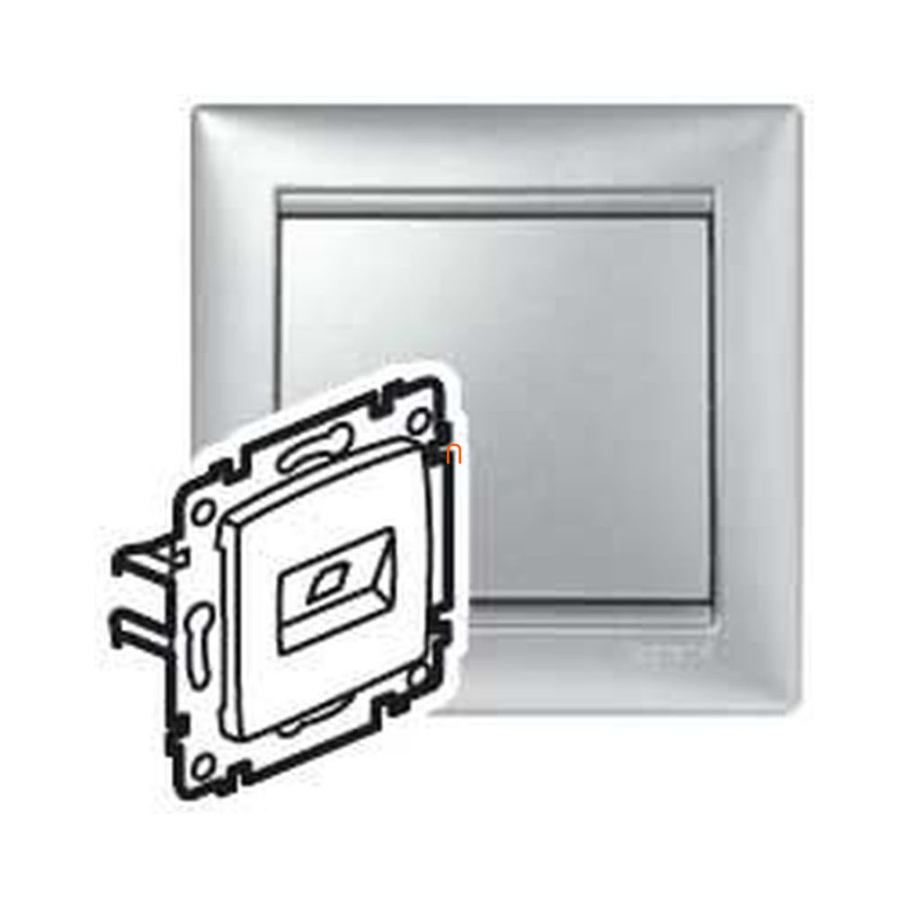 Legrand Valena 2xRJ45 LCS2 Cat6 STP priză din aluminiu (770245)