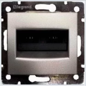   Legrand Valena Valena 2xRJ45 LCS2 Cat6 UTP priză cu clemă, aluminiu - 770247