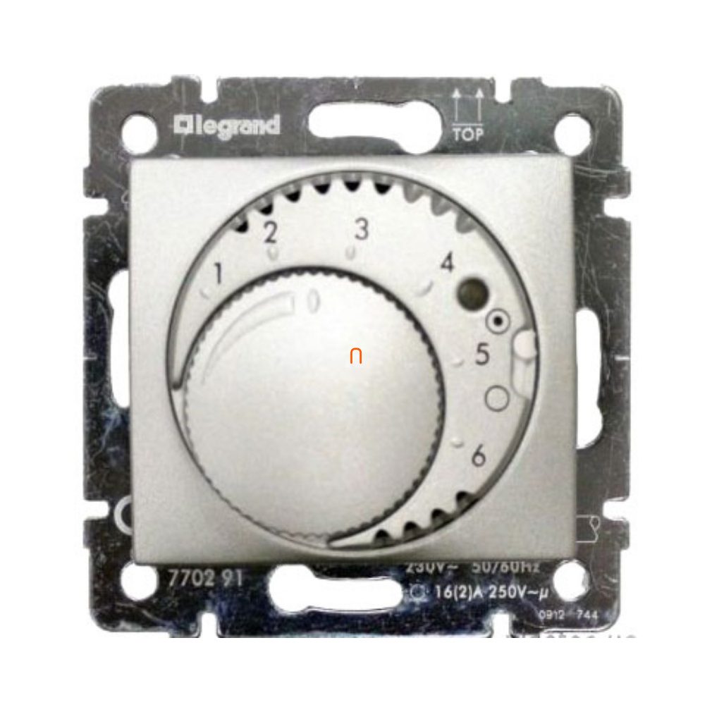 Legrand Valena termostat de cameră pentru încălzire prin pardoseală, aluminiu (770291)