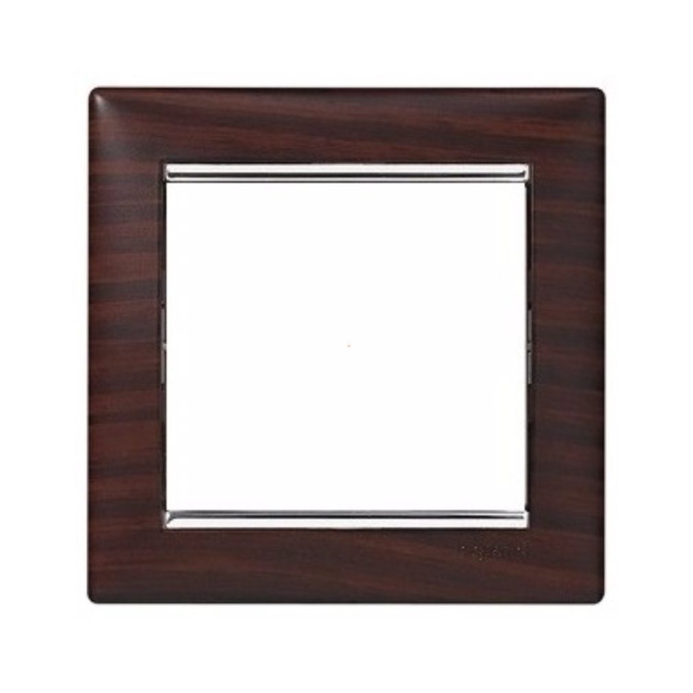 Legrand Valena ramă 1, wenge/argintiu (770371)