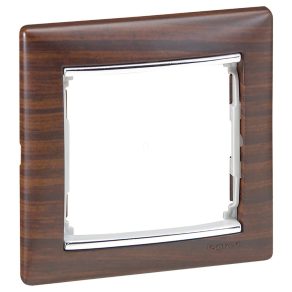 Legrand Valena decor wenge / argintiu, ramă 1 - 770371