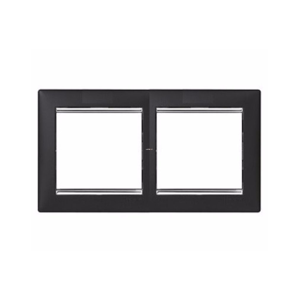 Cadru Legrand Valena 2, negru/argintiu la alegere (770392)